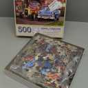 Bits and Pieces 500 Piece Puzzles for Adults - Large 18" x 24" Jigsaw Puzzles 500 Pieces Classic Cars Hot Rods, Random Die Cut, No 2 Pieces Alike, Hot Rod Sunset