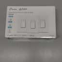 Kasa Apple HomeKit Smart Dimmer Switch KS220P3, Single Pole, Neutral Wire Required,2.4GHz Wi-Fi Light Works with Siri, Alexa and Google Home,UL Certified, No Hub Required,White, 3 Count (Pack of 1)