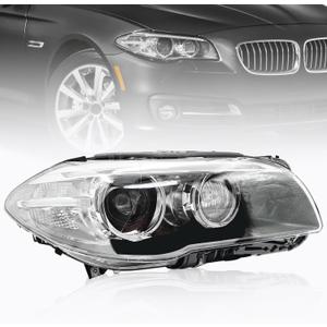 Right HID Xenon Headlight Compatible with BMW 5 Series 535i 528i 550i M5 ActiveHybrid 5 F10 2014-2016 AFS Adaptive Headlights Need Faultless or New Programmed Original TMS Module (US Version)