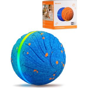 Xeuch Smart Interactive Dog Balls, Automatic Moving Bouncing Ball, E-TPU Material, Motion Activated Rotating Toy for Dogs Puppies, Enrichment & Stimulation Toys for Indoor & Outdoor (Deep Blue)