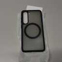 JETech Magnetic Case for Samsung Galaxy S23 5G 6.1-Inch, Compatible with MagSafe, Translucent Matte Back Shockproof Phone Cover (Black)