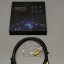 Nixsto RG6 Coaxial Cable, 3FT 6FT 10FT 15FT 25FT 50FT 100FT Coax Cable Cord with Gold F-Type Connector, High Speed Internet, Digital TV Aerial for HDTV, Satellite, Antenna, Modem with Extender- 1.5ft (Black)