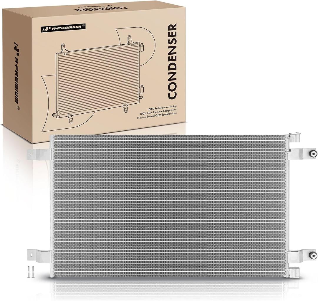 A-Premium A/C Condenser Compatible with Kenworth T400, T600A, T800, W900 & Peterbilt 384, 386, 389