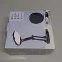 One Fire Cordless Desk Lamp,Dimmable Small Battery Powered Lights,3600mAh Rechargeable Wireless Table Lamp,Mini Lamp&Portable Light for Bed,Book Reading,Home for Small Spaces,Nail Light,Craft,Office (White)