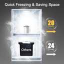 Clear Ice Ball Maker, 2.5" Large Round Ice Cube Mold for Whiskey, 8 Pack