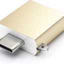 Satechi USB-C to USB-A Adapter, USBC Male to USBA 3.0 Female Connector, USBC to USBA Converter, Compatible with MacBook Pro/Air, iPad Pro/Air/Mini, for Type-C Laptops, Tablets, Phones (Gold)