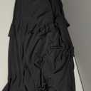 SEBOWEL Women Floral Mesh Long Skirt Tiered Sheer See Through Skirt Bohemian Boho High Waist Bodycon Mesh Ruffle Maxi Skirt