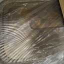 Serving Tray with Handles Set of 3 Rectangular Large Serving Platters 16.5/14.9/13.2 Inch White Plates for Dinner, Party, Entertaining, Amber