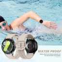 Sport Band for Samsung Galaxy Watch 7 Band 40mm 44mm,No Gap Soft Silicone Strap for Galaxy Watch 6 5 4 FE Band 40mm 44mm/Galaxy Watch 6/4 Classic 47mm 43mm 46mm 42mm/Watch 5 pro 45mm Men Women,6 Pack (03-Black/White/Light grey/Pink/Light Blue/Starlight)