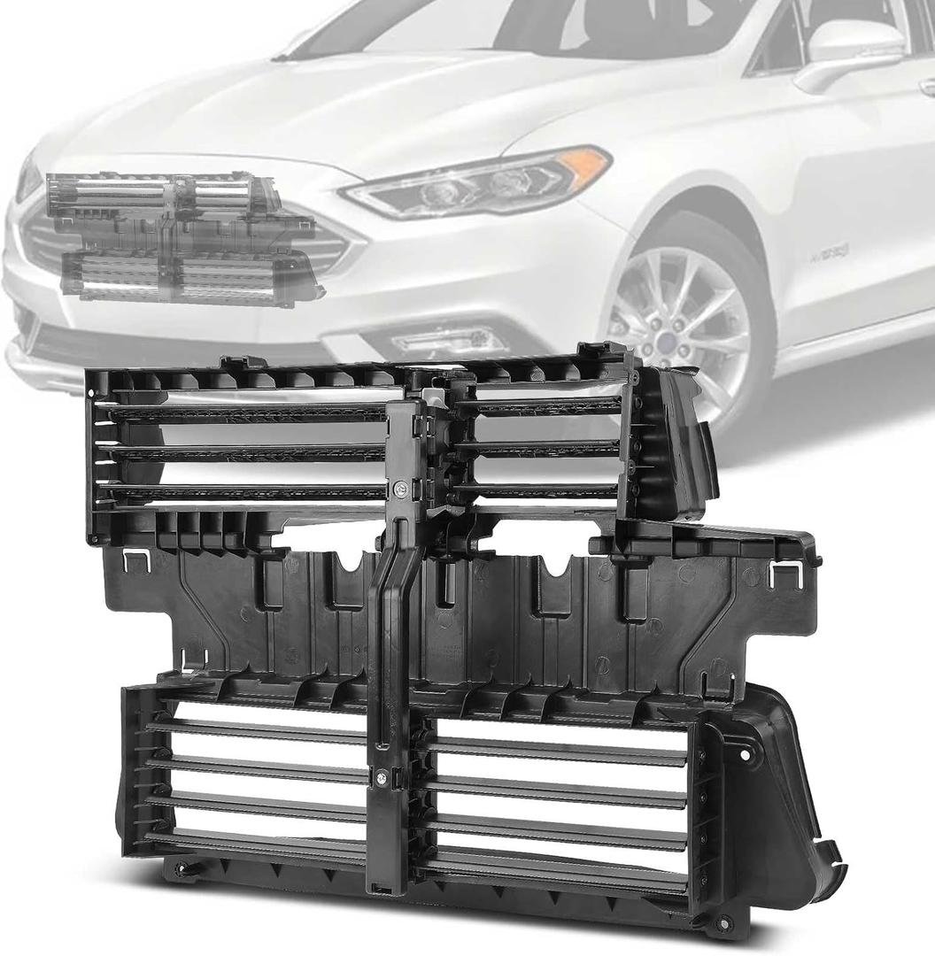A-Premium Front Radiator Grille Air Shutter Actuator with Motor Compatible with Ford Fusion 2017-2020, Police Responder Hybrid 2019-2020, SSV Plug-In Hybrid 2019-2020, Replace# HS7Z8475A, HS7Z8475C