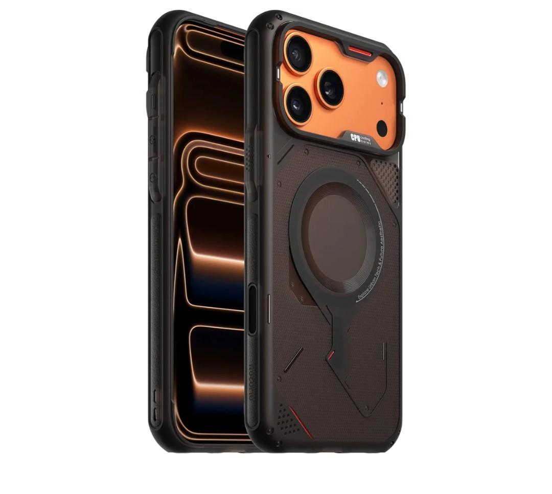 Aulumu A17 iPhone 17 Pro Max Case | MagSafe Compatible | TouchSensitive Buttons | Integrated Drop Protection | MilitaryGrade Outdoor Design Black