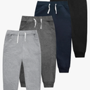 4 Pack Boys Sweatpants Cotton Toddler Joggers Pants with Pocket Drawstring for Kids Toddler Boys 2T-6T