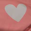 Valentines Day Round Fitted Tablecloth with Elastic Edge,Water-Resistant Wipeable Pink White Love Heart Valentine's Day Table Cover for 40-44" Stretch Table Cloth for Dinner Indoor Outdoor Party