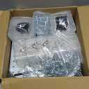 Peg Board Kit, Includes Pegboard and Accessories,with Hooks and Bins,Peg Board Wall Organizer for Office,Ornaments Display,Crafts Organization (129, White)