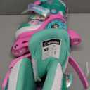 NEMONE Mermaid Light up Roller Skates for Girls, Purple Blue Skates for Toddlers, Beginner Kids Butterfly Roller Skates Indoor Outdoor, Size X