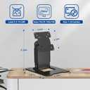 WEARSON Touch Monitor VESA 75 100 50 and Mini PC VESA 75 Back-to-Back Dual Mount All Metal Stable Leaning Low Profile