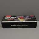 Grill Brush Bristle Free with Collapsible Bucket, BBQ Grill Cleaning Brush for Outdoor with Replaceable Head and Scraper, Safe Non-Metallic Bristles for Cast Iron or Stainless-Steel Grill Tools