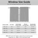 Home Queen Blackout Rod Pocket Tier Curtains for Small Window, Short Room Darkening Basement Curtains, Cafe Drapes, 2 Panels, 26 W x 24 L Inch Each, Black