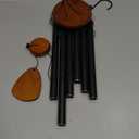 Large Aluminium Wind Chimes 37" Inches to Create a Zen Atmosphere Suitable for Outdoor, Garden, Patio Decoration. Classic Black Wind Chimes with Wind Catcher Suitable as A Gift for Unisex