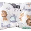 Soft Hypoallergenic Head & Neck Support Organic Cotton Cover Machine Washable (Animal World)