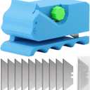 Cardboard Cutter for Cat Scratchers with 10pcs Blade, 3D Printed Kitten Shaped Cutter, DIY Cat Scratchers Cardboards Strip Tool, Cardboard Cutting Machine