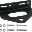 Zero Turn Mower Trailer Tow Hitch 1/4"(6mm) - Heavy Duty Lawn Mower Trailer Hitch 3/4" Hole Center with 2 Types Carriage Bolt Black