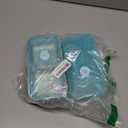 Stainless Steel Snack Containers, 6-Pack Reusable Grab and Go Containers with Lids, Dual Compartment Bento Box for Travel, Camping & Lunch Prep (6PCS-Ocean Blue)