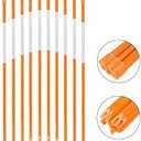 36-Inch Reflective Driveway Markers, Hollow Driveway Poles for Easy Visibility at Night, 1/4 Inch Diameter Snow Stakes Driveway Reflectors, Orange, 20 Pcs