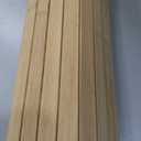 Art3d 48 x 96 Inch Natural Bamboo Wall Panel for Interior Wall Decor, Flexible Pole Wrap Wainscoting Wall Cladding Paneling for Living Room, Bedroom, Office, Kitchen Island, Light-carbonized