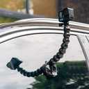 SUREWO Flexible Gooseneck Suction Cup Camera Car Mount Compatible with Gopro Hero 13 Black,Hero 12/11/10/9/8/7/6/5 Black,DJI Osmo Action 5 pro/4/3/2,Insta 360 ONE R and Most Action Cameras (Long)