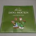 EXPAWLORER 6PCS Anti-Slip Dog Socks to Prevent Licking Paws,Dog Shoes for Hot Pavement,Best Paw Protector Traction Control on Hardwood Floor,Dog Booties for Puppy Small Medium Large Senior Dogs (Beige)