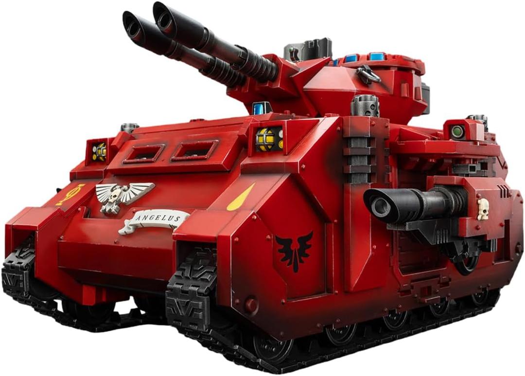 JOYTOY Warhammer 40k Blood Angels 1/18 Action Figure Blood Angels Predator Annihilator with Twin Lascannons Collectible Gifts,Toys for Kids 15+ and Adults 10-inch