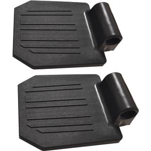 1 Pair of Universal Footplate for The Wheelchair, Transport Chair Footrest Elevating Leg Rests Replacement Parts for Standard Wheelchair Repair Parts (Black)