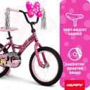 Huffy Disney Girls' Bikes, 16 Inch Sizes, Ages 3+ Years Old, Disney Princess, Minnie Mouse, Frozen Bicycles, Characters, Removable Training Wheels, Streamers, Easy Assembly, Durable, Safe