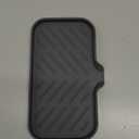 Silicone Bathroom Soap Dishes with Drain Spout-Bathroom and Kitchen Sink Organizer,Sponge Holder,Dish Soap Tray,Perfect for Dispenser,Scrubber,Bottle,Cup on Sink or Counter-Grey 9.6"5.3"