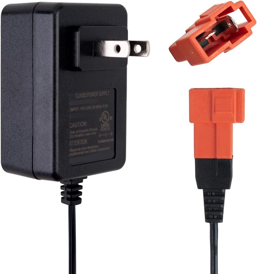 24V Charger for Kids' Ride-On Cars - 24 Volt Battery Charger for Kids Ride On Toys with Square Plug