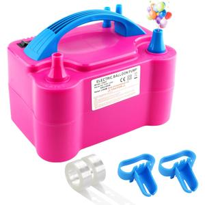 Balloon Pump 600W 110V Electric Balloon Pump Portable Electric Inflator Balloon Air Pump-2 Tying Tools Balloon Blower for Party Decoration