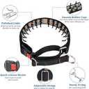 Mayerzon Dog Collar, Patented Martingale No Pull Collar for Small Medium Large Dogs with Buckle for Walking Training, Hidden Design (Black, Medium,2.5mm,20-Inch,14.5-18.5" Neck)