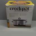 Crock-Pot 7 Quart Oval Manual Slow Cooker, Stainless Steel (SCV700-S-BR), Versatile Cookware for Large Families or Entertaining