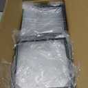 Rectangular Metal Wedding Flower Stand Vase with Hanging Glass Globe Terrarium Tealight Candle Holder, Multifunctional Geometric Column Frame Centerpiece (Black, 2 Pcs 25.2'')