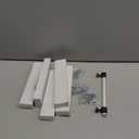 Mengico 5 Pack Acrylic Cabinet Pulls 5 Inch Hole Center Kichen Cabinet Handles Black Matte Lucite Drawer Pulls Morden T Bar Pull Handle