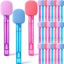 Hollowfly 36 Pcs Kpop Party Favors Candy Microphone Bubble Wands Bulk for Birthday Party Supplies Piata Goodie Bag Stuffers Carnival Prizes Summer Gifts