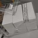 T4U 2.5 Inch Mini White Succulent Planter Pots with Bamboo Tray Round Set of 24, Tiny Ceramic Succulent Air Plant Flower Pots Cactus Faux Plants Containers, Gifts for Plant Lover, Home and Office Decor