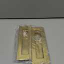6Inch Recessed Finger Flush Pulls Handles for Pocket and Sliding Doors,Closet and Barn Doors Hardware Brushed Gold 2 Pack