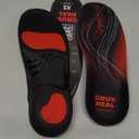 220+ lbs Plantar Fasciitis High Arch Support Insoles Men Women - Orthotic Shoe Inserts - Boot Work Shoe Insole (XS, Black) (XS(Men 4.5-6/Women 5.5-7))