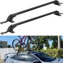Adjustable Car Roof Rack Cross Bars with Anti-Theft Lock, Heavy-Duty Aluminum Roof Rail for Bike, Kayak, Cargo, Luggage  Fits Vehicles with Rain Gutter Spacing 42.91in-44.88in (2PCS)