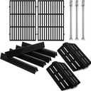 Genesis 300 E-310 Parts 7524 Grill Grate 7621 Flavorizer Bars Heat Deflectors Burner Tubes Replacement Parts for Weber Genesis E-310 E-330 S-330 S-310 E/S-320 Gas Grill GS4 Cooking Grates