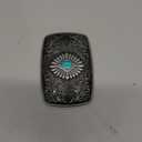 Western Cowboy Belt Buckle, Indian Elements Vintage Turquoise Belt Buckle For Men Women Jean's Accessory