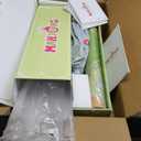 Mini Mahjong Set for Kids & Beginners, Portable Travel Mahjong Tiles Set American for Family, 160 Acrylic Mini Mahjong Tiles with Carrying Bag, Mat, Racks, Mah Jong Starter Kit for Ages 6+ (Green)