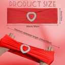 100PCS Spandex Stretch Red Chair Sashes Bows Universal Elastic Chair Cover Bands Ties with Buckle Slider for Wedding Party Birthday Reception Event Banquet Decoration(Red)